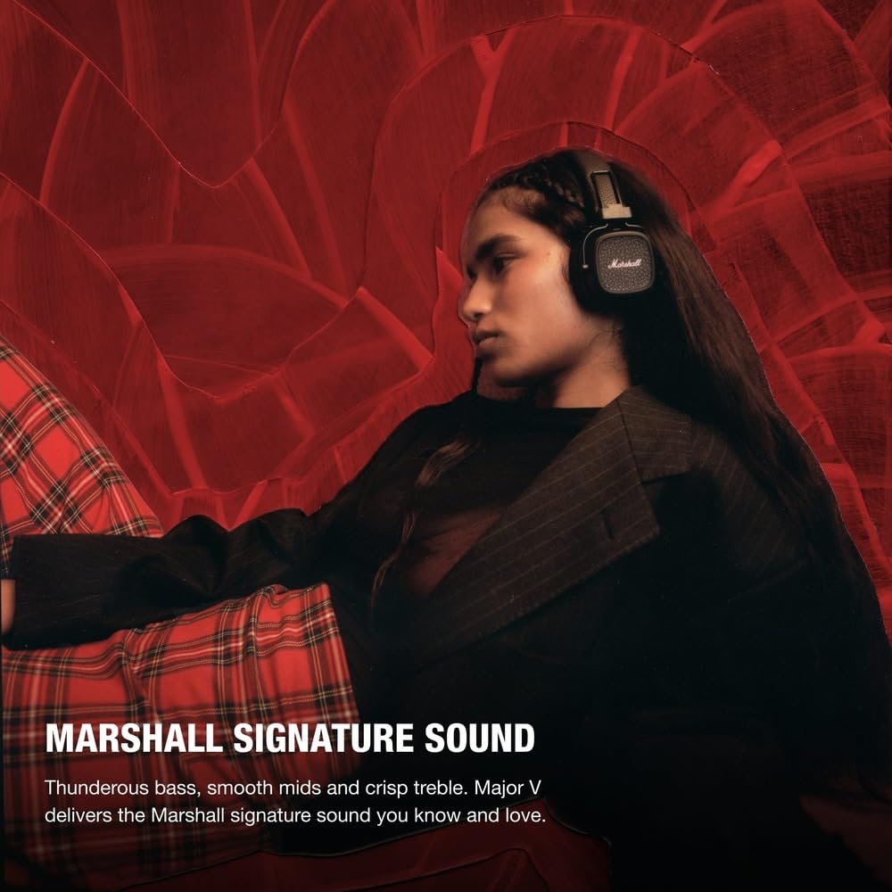 Marshall Major V On-Ear Wireless Bluetooth Headphones Marshall Major V On-Ear Wireless Bluetooth Headphones