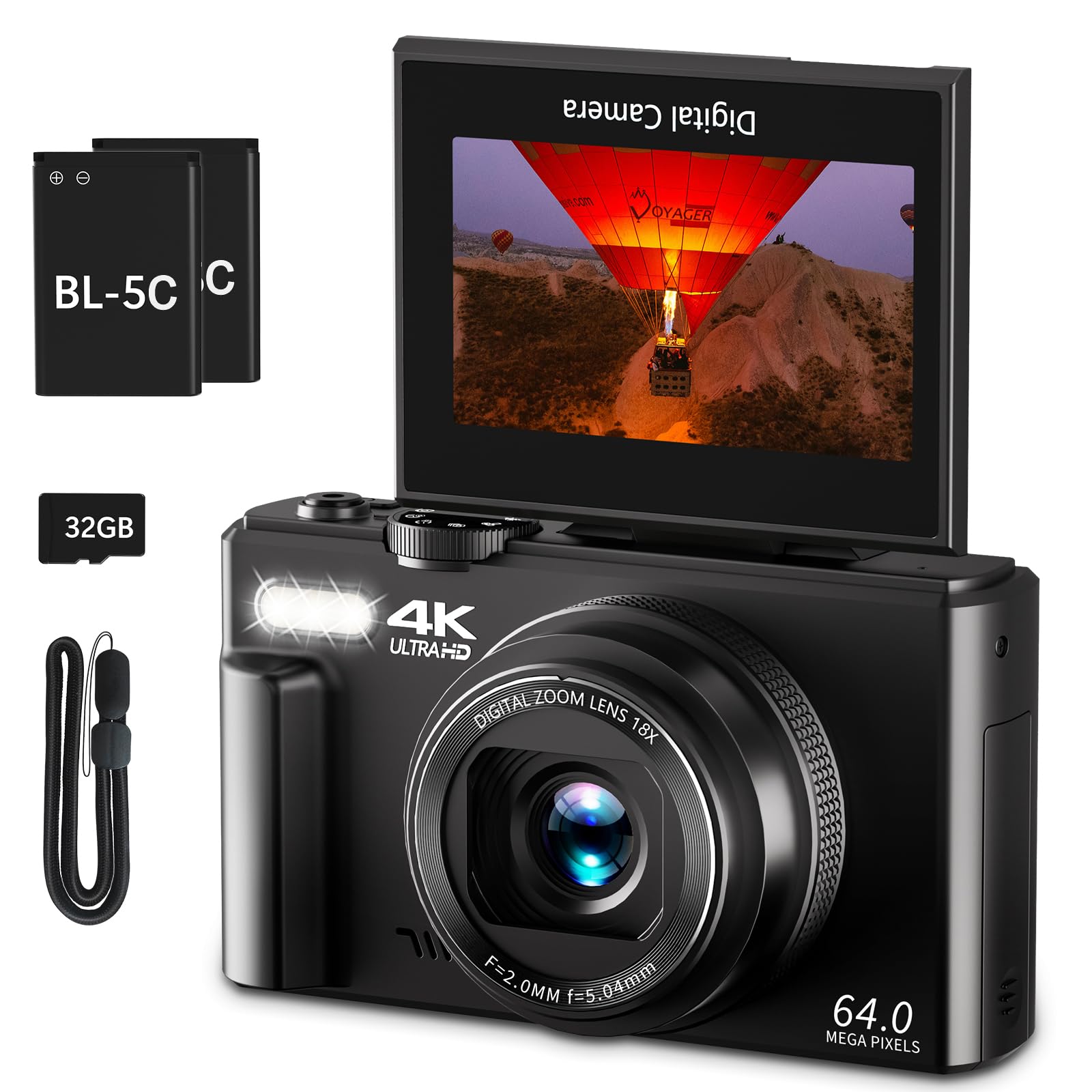 كاميرا رقمية 4K للتصوير الفوتوغرافي كاميرا رقمية 4K للتصوير الفوتوغرافي