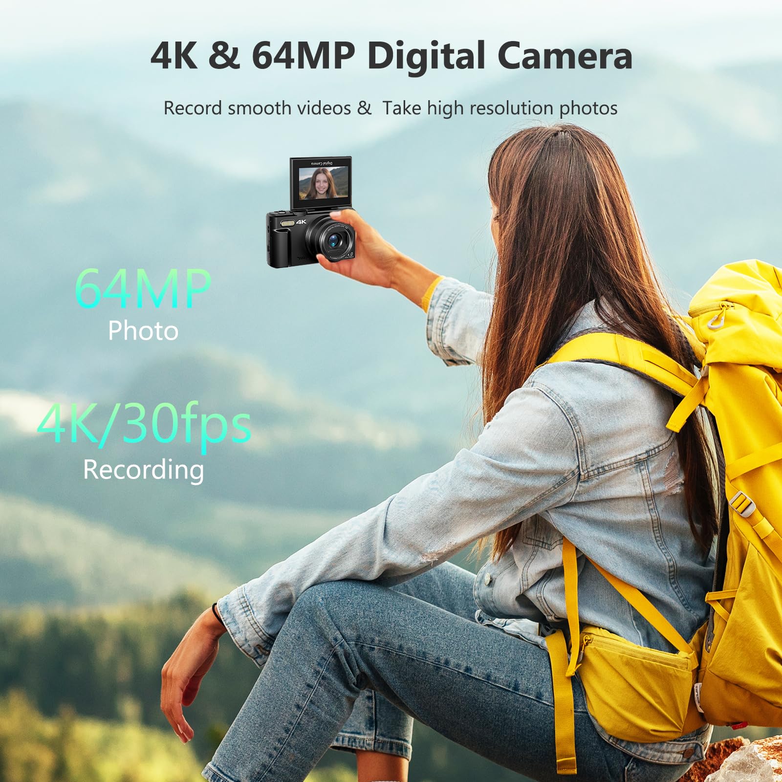 كاميرا رقمية 4K للتصوير الفوتوغرافي كاميرا رقمية 4K للتصوير الفوتوغرافي