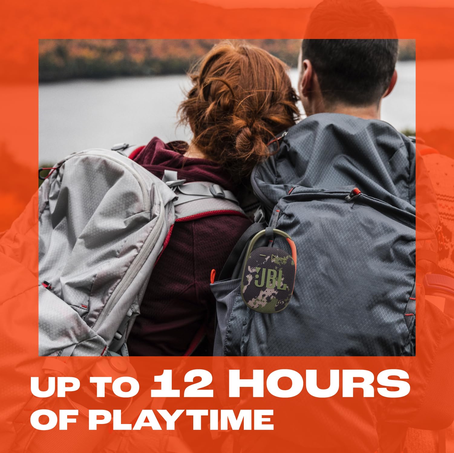 Ultra-Portable, Waterproof & Dustproof Bluetooth Speaker, Big Pro Sound with Punchy bass, Integrated Carabiner, Up to 12 Hours of Play, Made in Part with Recycled Materials Ultra-Portable, Waterproof & Dustproof Bluetooth Speaker, Big Pro Sound with Punchy bass, Integrated Carabiner, Up to 12 Hours of Play, Made in Part with Recycled Materials